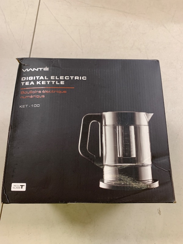 Photo 1 of Vianté Electric Kettle With Infuser For Loose Leaf. Hot Tea Maker With Temperature Control And Automatic Shut Off. Tea Kettle With Brewing Programs. 1.5 Liters Capacity