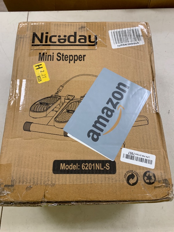 Photo 1 of Niceday Steppers for Exercise, Mini Stair Stepper with Resistance Bands at Home Workout Equipment with 300LBS Loading Capacity, Hydraulic Fitness Stepper with LCD Monitor
