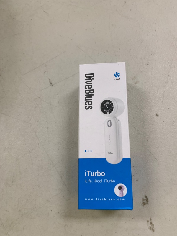 Photo 1 of iTurbo Handheld Turbo Fan, Mini Foldable Portable Hand Fans, Rechargeable Battery, 5 Gear High Speeds Led Display,Powerful Airflow, 12Hrs Cooling Small Fan Travel Essentials Beach, Outdoor, Work