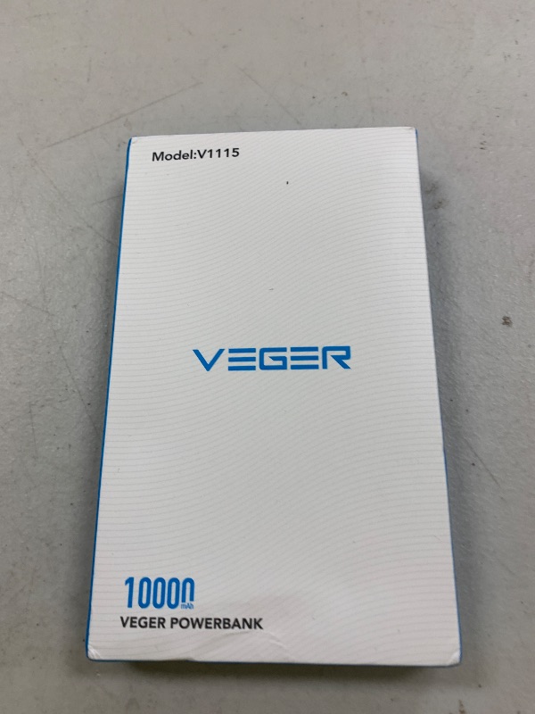 Photo 1 of VEGER Portable Charger for iPhone Built in Cables and Wall Plug, 10000mah Slim Fast Charging USB C Power Bank, Travel Essential Battery Pack Compatible with iPhones, iPad, Samsung More Devices(White)