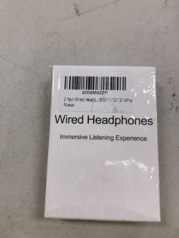 Photo 1 of 2 Pack Wired Headphones for iPhone Earbuds with Lightning Connector Earphones with Built-in Microphone & Volume Control Compatible with iPhone 7/8/X/11/12/13/14Pro