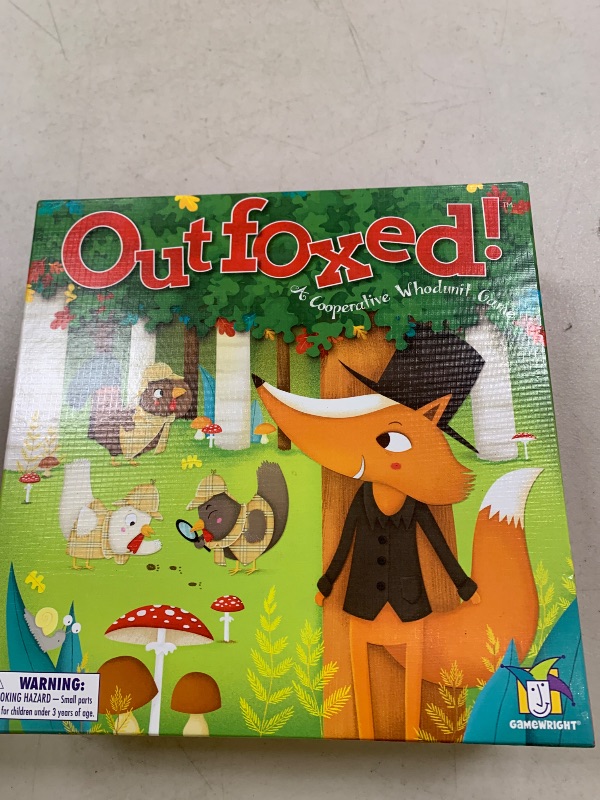 Photo 1 of OUTFOXED, A CLASSIC WHO DUNNIT GAME FOR PRESCHOOLERS, 4 players