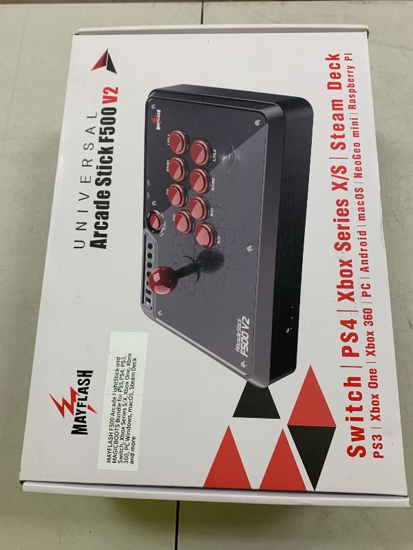 Photo 1 of MAYFLASH PS5 Fighting Stick PS5 Fightstick F500 Arcade FightStick joystick and MAGICBOOTS Bundle for PS5 PS4 Compatible PS5, Xbox Series S/X, PS4,PS3, Xbox One, Xbox 360, PC, Switch/Switch 2