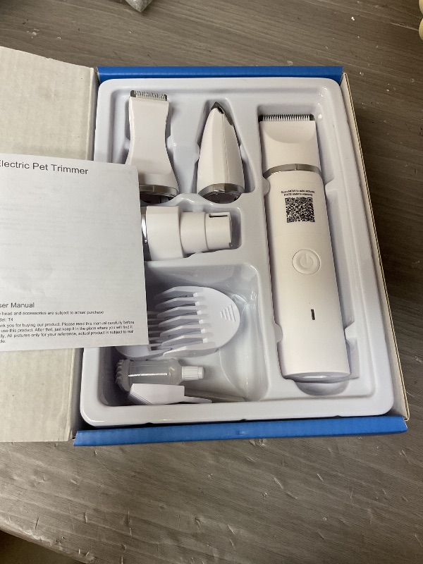 Photo 1 of Veeconn Dog Clippers Grooming Kit Hair Clipper-Low Noise Paw Trimmer- Rechargeable - Cordless Quiet Nail Grinder Shaver for Cats and Other Pets
