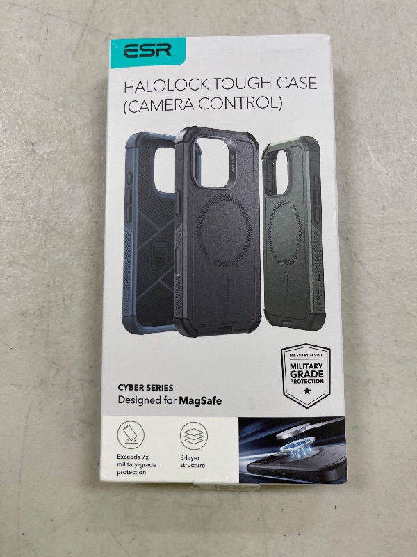 Photo 1 of ESR for iPhone 16 Pro Case, 23FT Military-Grade Drop Protection, Heavy Duty Magnetic Phone Case, Compatible with MagSafe Accessories, Cyber Series, Desert Titanium