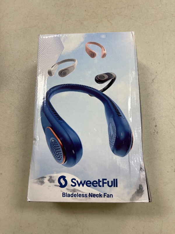 Photo 1 of SWEETFULL Portable Neck Fan 360° Cooling Bladeless Personal Fan | No Hair Twisting - 4000mAh USB Rechargeable Wearable Fan for Travel, Birthday Gifts for Men, Women, Mom, and Dad