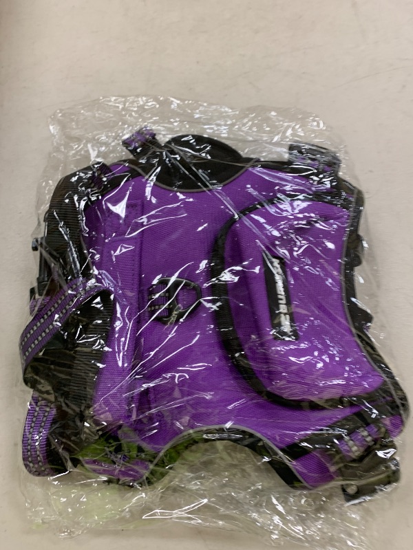 Photo 1 of BUMBIN Dog Harness for Large Dogs, No Pull Adjustable No Choke Pet Vest with Dog Leash Fit Smart Reflective Pet Walking Harness for Training Easy Control Soft Handle Purple L
