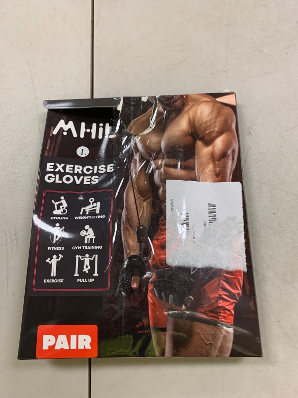 Photo 1 of MhIL Workout Gloves for Men – Comfortable Gym Gloves for Men with Enhanced Grip for Safety and Hand Protection – Weight Lifting Protection with Wrist Wraps Support for Performance Boost and Style