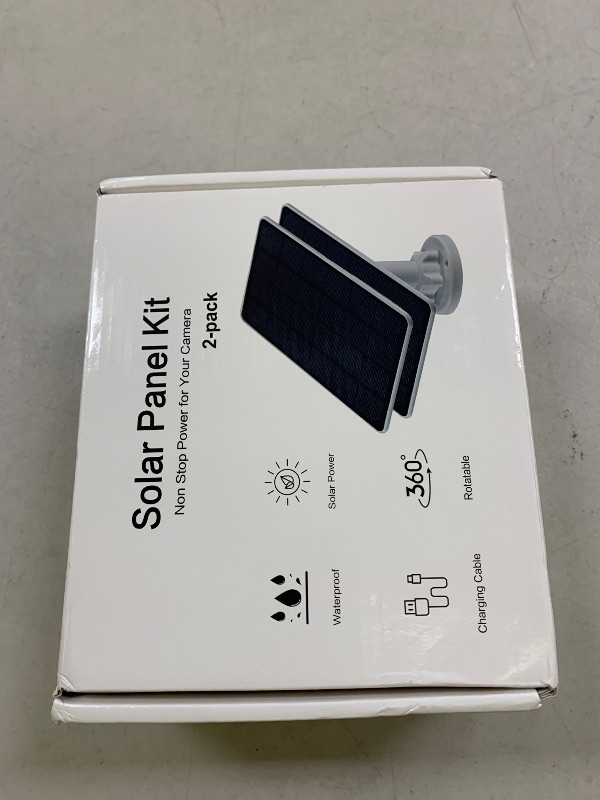 Photo 1 of 2PC Solar Panel Charger Compatible with Ring Video Doorbell 3/3+/4, Battery Video Doorbell Plus, 13ft Waterproof Charging Cable, 360°Adjustable Mount,5W 5V, 7.5 * 6.4"