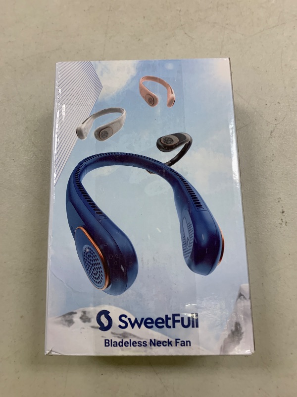 Photo 1 of SWEETFULL Portable Neck Fan 360° Cooling Bladeless Personal Fan | No Hair Twisting - 4000mAh USB Rechargeable Wearable Fan for Travel, Birthday Gifts for Men, Women, Mom, and Dad