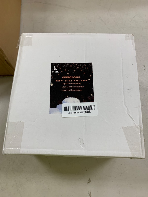 Photo 1 of U-QE 60 Pieces Clear Plastic Plates - 9 Inch Disposable Plates - Washable & Reusable - Premium Hard Clear Plates - Party Supplies for Birthdays, Celebrations, Travel, Wedding, Party and Events