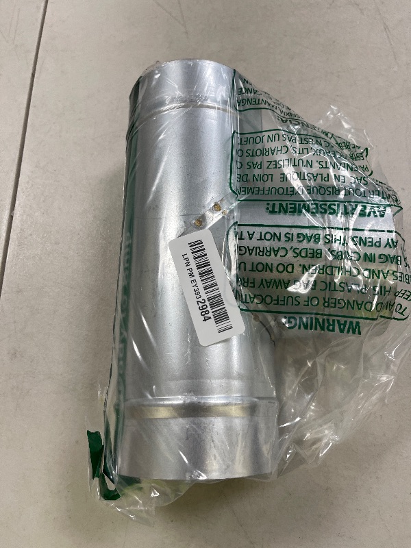 Photo 1 of 4'' T Shape Duct Hose Connector 3 Way Hose Adapter Hose Splitter Duct Adapter Duct Splitter for Hose T Round Pipe Connector Extractor Fan Dryer Vent Hose Precision Welded Galvanized Steel