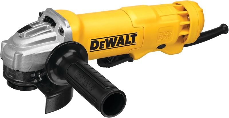 Photo 1 of (USED/FAIR) DEWALT Angle Grinder, 4.5 Inch, 11 Amp, With Paddle Switch (DWE402)
