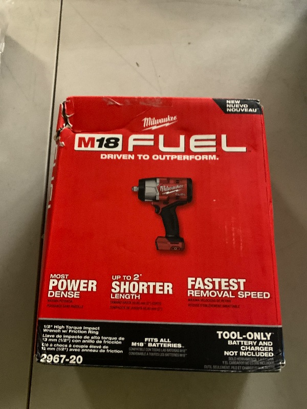 Photo 1 of Milwaukee Electric - M18 Fuel 1/2 HIGH Torque Impact Wrench W/FRICTI
