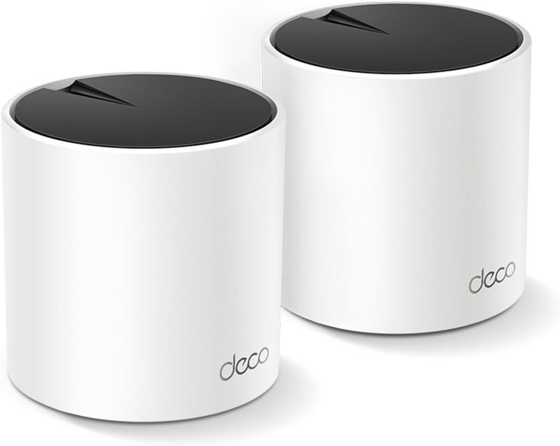 Photo 1 of TP-Link Deco X55 AX3000 WiFi 6 Mesh System - Covers up to 4500 Sq.Ft, Replaces Wireless Router and Extender, 3 Gigabit Ports per Unit, Supports Ethernet Backhaul, Deco X55(2-Pack)
