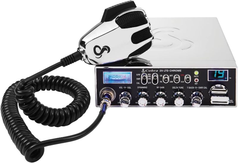 Photo 1 of Cobra 29 LTD Chrome AM/FM Professional CB Radio - Easy to Operate, Emergency Radio, Instant Channel 9, 4-Watt Output, Full 40 Channels, Adjustable Receiver and SWR Calibration, Chrome

