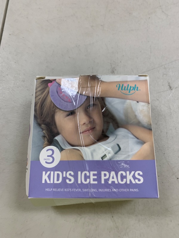Photo 1 of Hilph Kids Ice Packs for Boo Boos, 3 Pack Reusable Gel Hot Cold Packs for Toddlers and Babies, Cute Soft Plush Cover with Hot Cold Compress Pack for Pain Relief, Bump, Bruise, First Aid (Dinosaur)