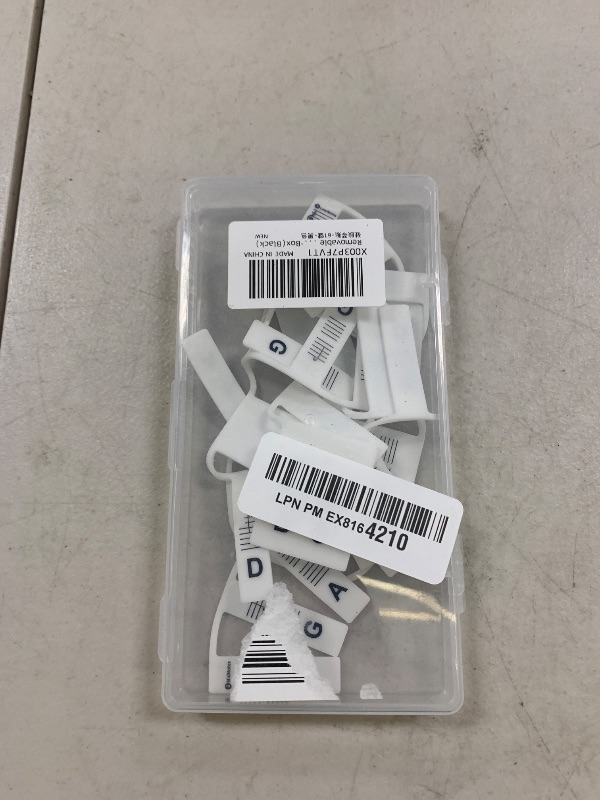 Photo 1 of Removable Piano Keyboard Note Labels for 61 Key Full Size Silicone Reusable No Need Stickers Piano Keyboard Lables for Beginners Comes with Box(Black)