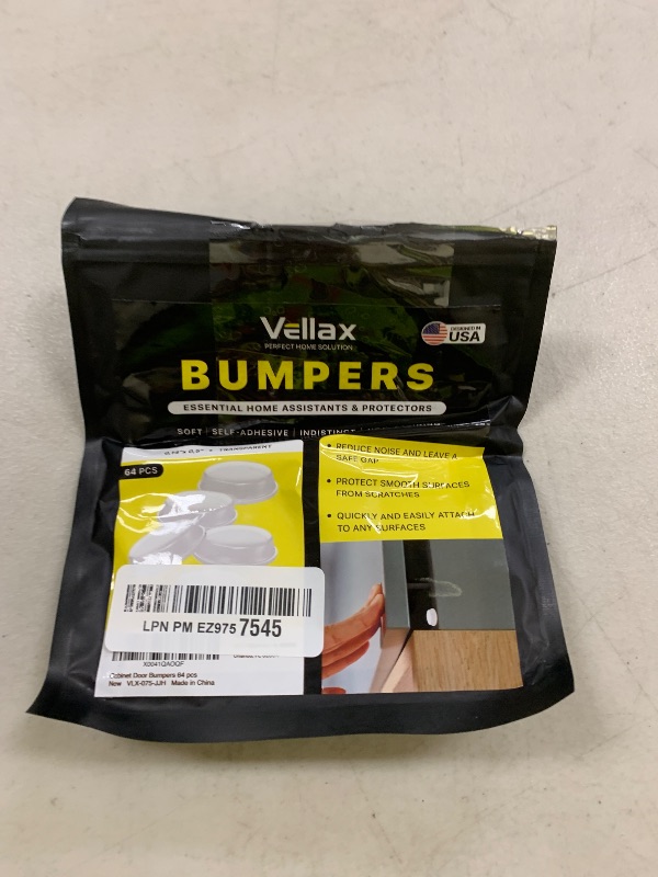 Photo 1 of 64 Clear Cabinet Door Bumpers - 1/2 Inch Self Adhesive Rubber Stoppers for Drawers, Damp Pads Cupboards, Cutting Boards, Glass Tops, Picture Frames - Vellax