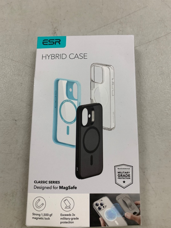 Photo 1 of ESR for iPhone 16 Pro Max Case, Camera Control, Compatible with MagSafe, Shockproof Military-Grade Protection, Magnetic Phone Case for iPhone 16 Pro Max, Classic Hybrid Case (HaloLock), Clear