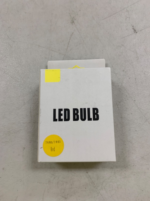 Photo 1 of Afibraru 7440 7443 LED Bulb Red for Brake Light, CANBUS Error Free W21W WY21W Bulb with Built In Resistor Anti Hyper Flash, W/Turbo Fan, 30W 3200LM Ultra Bright for Brake Stop Tail Light, Pack of 2