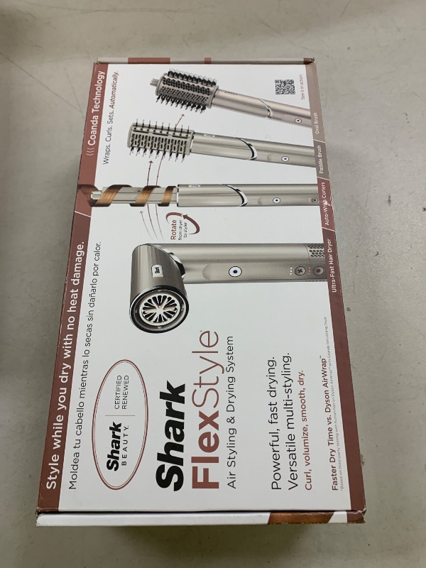Photo 1 of Shark HD430REF (Refurbished) FlexStyle Air Styling & Drying System, Powerful Hair Dryer Brush & Multi-Styler with Auto-Wrap Curlers, Paddle Brush, Oval Brush, Concentrator Attachment, Stone (Renewed)