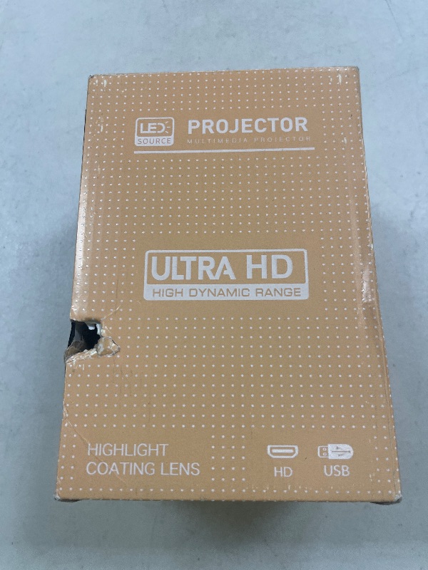 Photo 1 of Mini Portable Projector 4K WiFi 6 BT 5.2 Upgraded Portable Projector Full HD Supported for Phone /PC /TV /HDMI /PS5 /Laptop Auto Keystone Home Theater 180° Rotation [Built-in App]