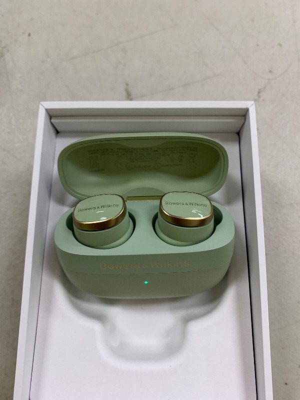 Photo 1 of Bowers & Wilkins Pi8 Wireless Earbuds (Jade Green), in-Ear Bluetooth Earphones with Qualcomm Chipset & aptX Lossless, Active Noise Cancelling Earbuds, 3 Built-in Mics, 15-Min Quick Charging