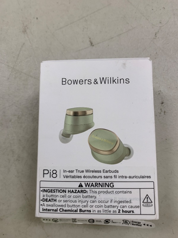 Photo 1 of Bowers & Wilkins Pi8 Wireless Earbuds (Jade Green), in-Ear Bluetooth Earphones with Qualcomm Chipset & aptX Lossless, Active Noise Cancelling Earbuds, 3 Built-in Mics, 15-Min Quick Charging