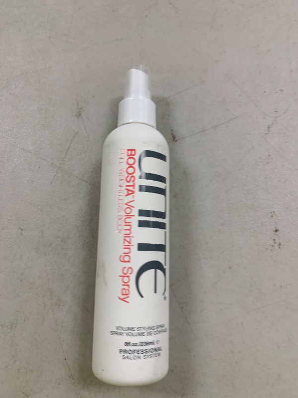 Photo 1 of UNITE Hair - BOOSTA Volumizing Spray - Adds Weightless Volume, Texture & Lift for Fine, Limp Hair - UV & Thermal Protection, Paraben-Free, Vegan, Cruelty-Free, 8 Fl Oz