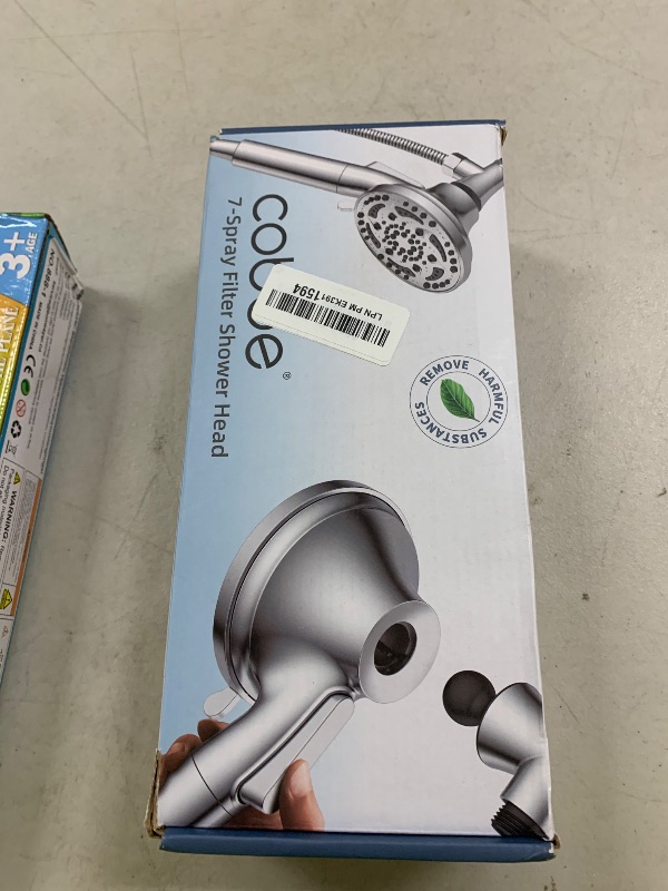 Photo 1 of Cobbe Filtered Shower Head with handheld, High Pressure 7-mode Showerhead with Hose, Bracket, Water Softener Filters Beads for Hard Water Remove Chlorine and Harmful Substance, Brushed Nickel, U.S.