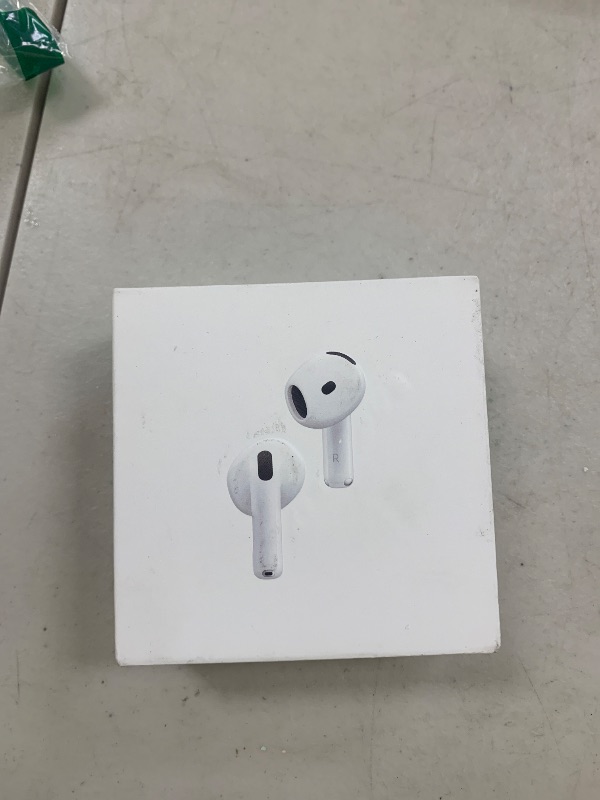 Photo 1 of Apple AirPods 4 Wireless Earbuds, Bluetooth Headphones, with Active Noise Cancellation, Adaptive Audio, Transparency Mode, Personalized Spatial Audio, USB-C Charging Case, Wireless Charging, H2 Chip