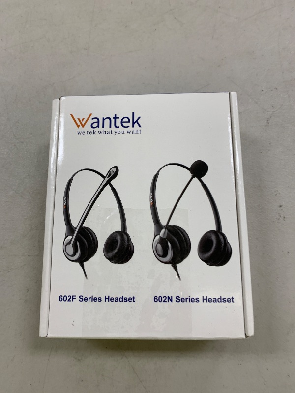 Photo 1 of Wantek Phone Headset with Microphone Noise Cancelling, Telephone Headsets 2.5mm Jack Work for Panasonic AT&T ML17929 Vtech RCA Cisco Uniden Polycom Grandstream Home Office Cordless Phones(F602J25P)