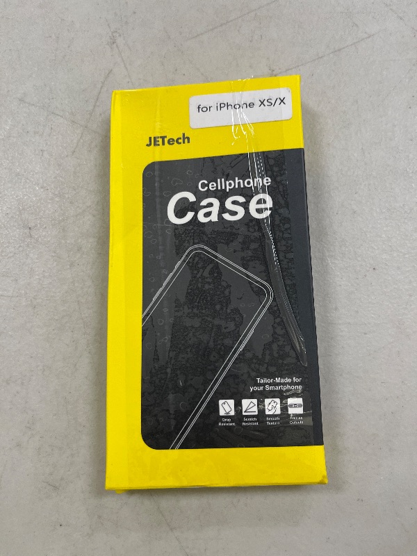 Photo 1 of JETech Case for iPhone Xs and iPhone X 5.8-Inch, Non-Yellowing Shockproof Phone Bumper Cover, Anti-Scratch Clear Back (Clear)