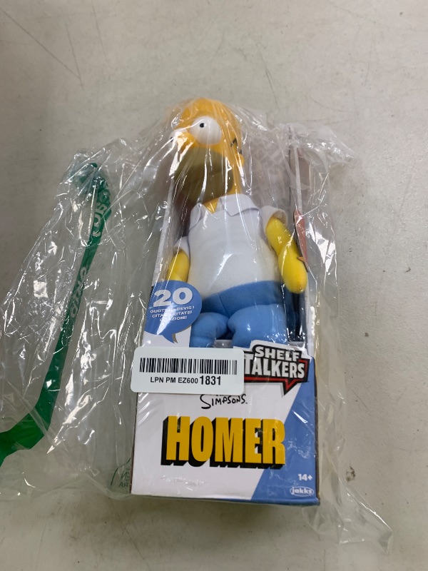 Photo 1 of Shelf Talkers Homer 12" Talking Plush from The Simpsons, Pull String Toy Collectible Plush