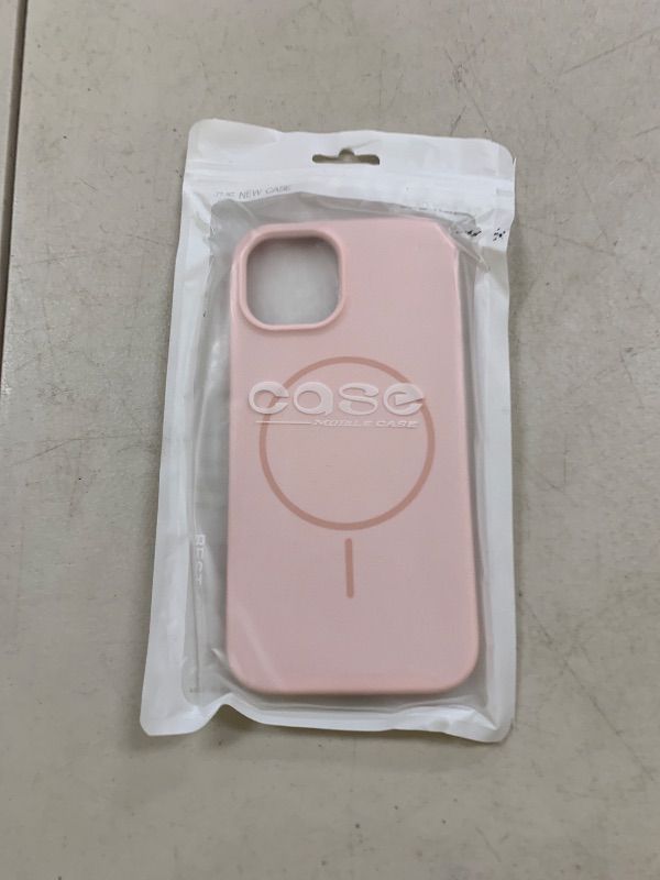 Photo 1 of oakxco for iPhone 15 Case Silicone Mag Safe, Magnetic Slim Thin Phone Case Compatible with Magsafe Wireless Charging, Cute Girly Aesthetic Soft Rubber Gel Safecase for Women Girls, Light Pink