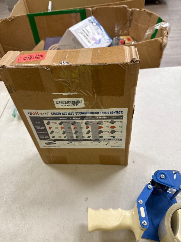 Photo 1 of JRready ST6359 Deutsch Connector Kit, 2 3 4 6 8 12 Pin DT Connectors, Size 16 Solid Contacts 16-20AWG, Deutsch Crimp Tool, Deutsch Pin Removal Tool. Waterproof Automotive Electrical Connectors
