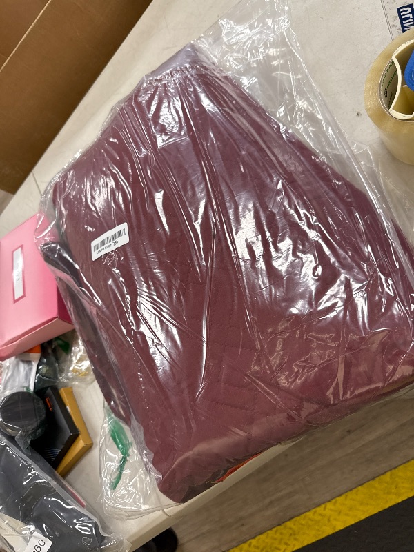 Photo 1 of Ameritex Couch Sofa Slipcover 100% Waterproof Nonslip Quilted Furniture Protector Slipcover for Dogs, Children, Pets Sofa Slipcover Machine Washable (Burgundy, 78")
