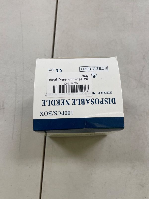 Photo 1 of 23G 1 Inch Luer Lock Needle, Industrial Dispensing Accessories, Individually Wrapped, Pack of 100, Lab Tools, Suitable for Refilling Liquid, Inks