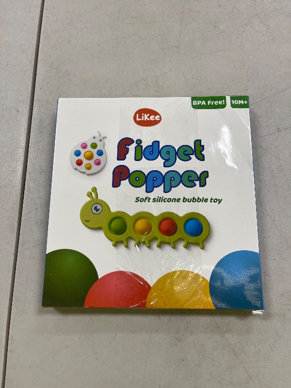 Photo 1 of LiKee Fidget Popper Sensory Baby Toys for 10+ Months, Push and Popping Busy Board, Montessori Toys for 1+ Years Old, Airplane Car Travel Toy for Toddlers 1-3 Stress Relief (2 Pieces)
