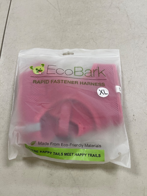 Photo 1 of EcoBark Step in Dog Harness - Eco-Friendly Dog Harnesses for for Small & Medium Breed Dogs - Reflective and Adjustable Chest Body Halter Vest -Soft Luxurious Mesh (Pink, XL)