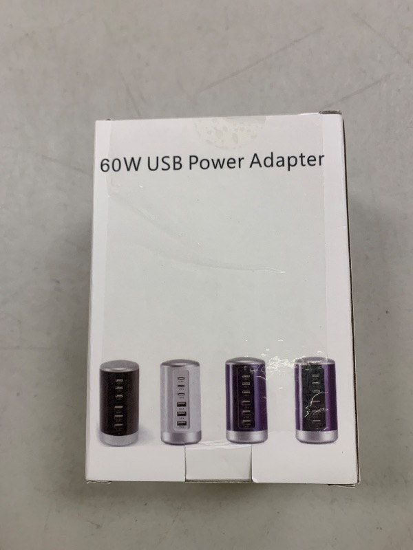 Photo 1 of Wyness USB Charger,60W USB Charging Station with 6-Port(3 USB-A Port & 3 USB-C Port) Compatible with iPhone 15/14/13/13pro Max 12/12 Mini/12Pro/12 Pro Max/11,Tablets, Smartphones Black