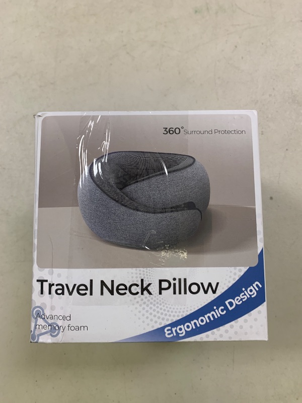Photo 1 of Purroch Advanced Memory Foam Neck Travel Pillow, Neck Pillow Airplane with Eye Mask & Ear Plugs, Designed for The Comfort of Travel & Office, Travel Pillow for Plane, Car, Home, Work, Dark Grey