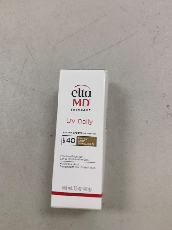 Photo 1 of EltaMD UV Daily Tinted SPF 40 Face Sunscreen Moisturizer with Zinc Oxide, Tinted Daily Face Moisturizer with SPF, Sunscreen for Dry Skin,1.7 oz Pump