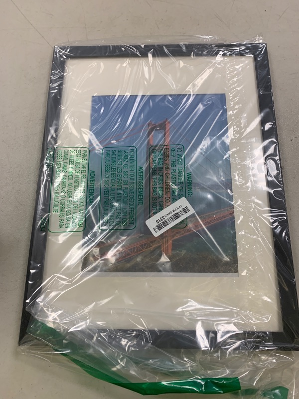 Photo 1 of PEALSN 12x16 Picture Frame, Display Pictures 8.5x11 with Mat or 12 x 16 Without Mat for Wall Mounting Display, Photo Frames, Diamond Art Frames, Black