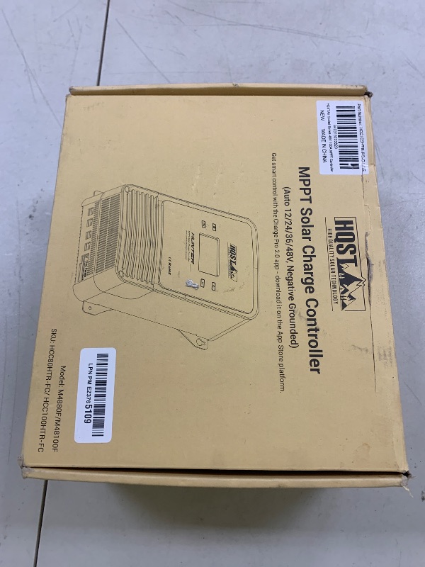 Photo 1 of HQST 100A MPPT Solar Charge Controller, 12V/24V/36V/48V Negative Grounding Controller, w/ Smart Bluetooth APP Control, Low-Temp Cut-Off, LCD Display, for Lithium, Sealed, AGM, Gel, Flooded Batteries