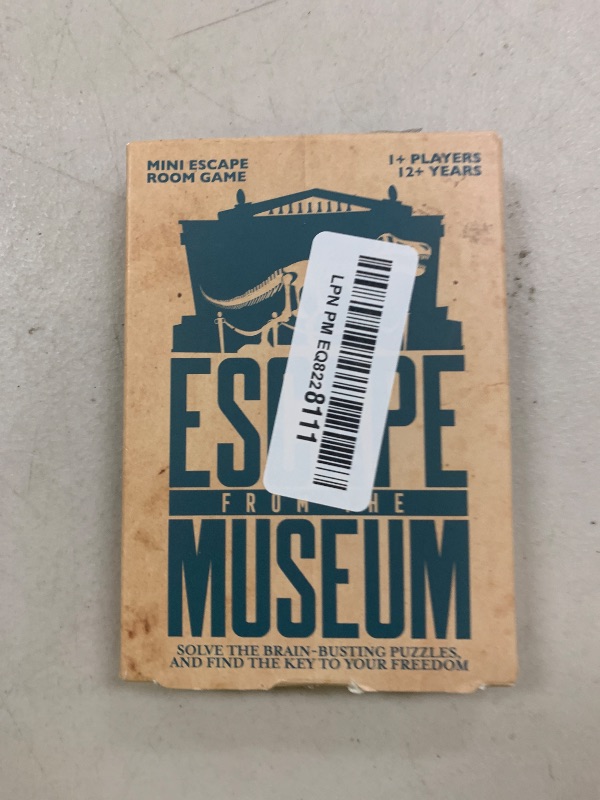 Photo 1 of Escape from The Museum Escape Room Game