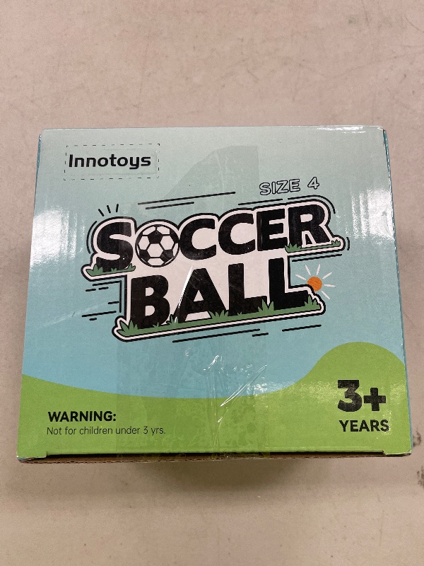 Photo 1 of Soccer Ball Size 4 with Pump - Single, 2 Pack or 3 Pack - Official Size and Weight - Classic Indoor Outdoor Soccer Soft Cover
