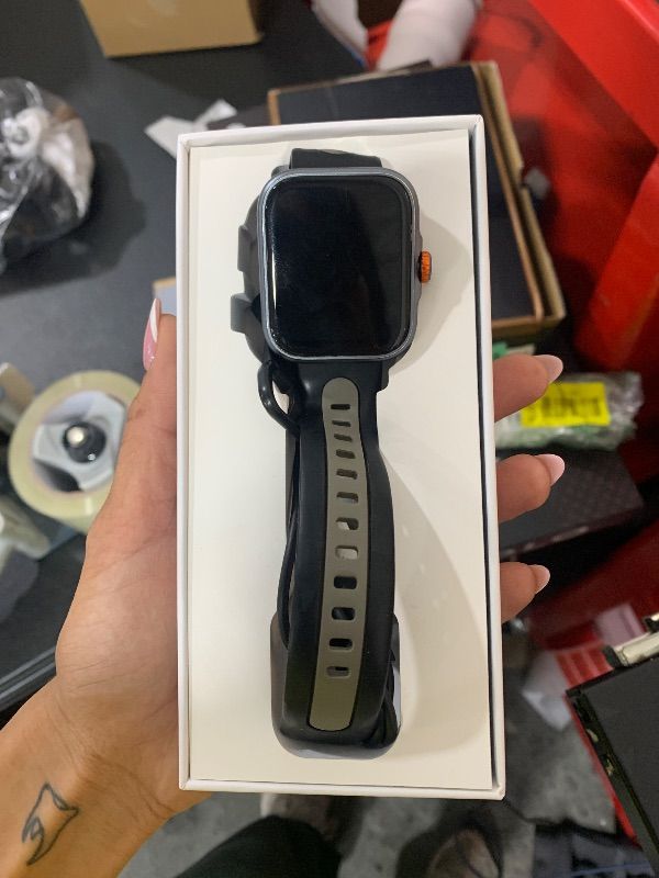 Photo 1 of Smart Watch GPS, 2.06"HD AMOLED Display Smartwatch for Men/Women(Answer/Make Call),110+ Workout Mode, 5 ATM Water-Resistance, Heart Rate/Sleep Monitor /Stress, Pedometer Running Watch for Android/iOS