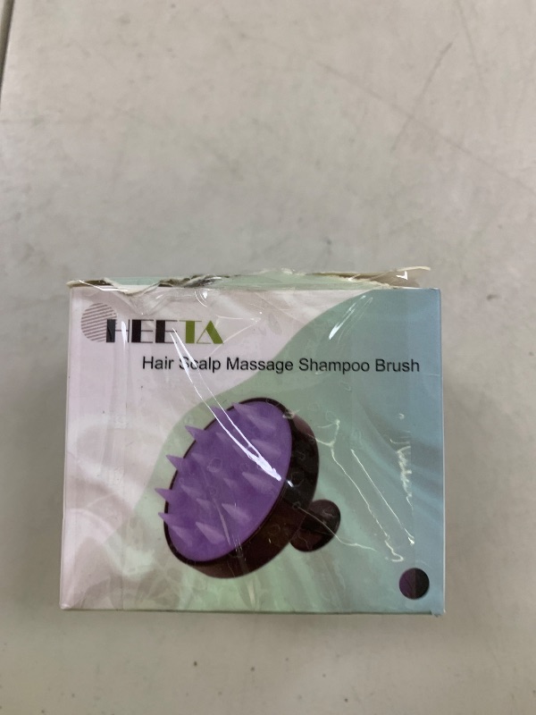 Photo 1 of HEETA Scalp Massager Hair Growth, Soft Silicone Scalp Scrubber Shampoo Brush for Exfoliation, Dandruff Removal Head Massage Stress Relax, Wet & Dry Use for Thick Thin Curly Hair Care, Black